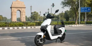Omaha electric scooter on a Delhi street - electric scooter price in Delhi 2026